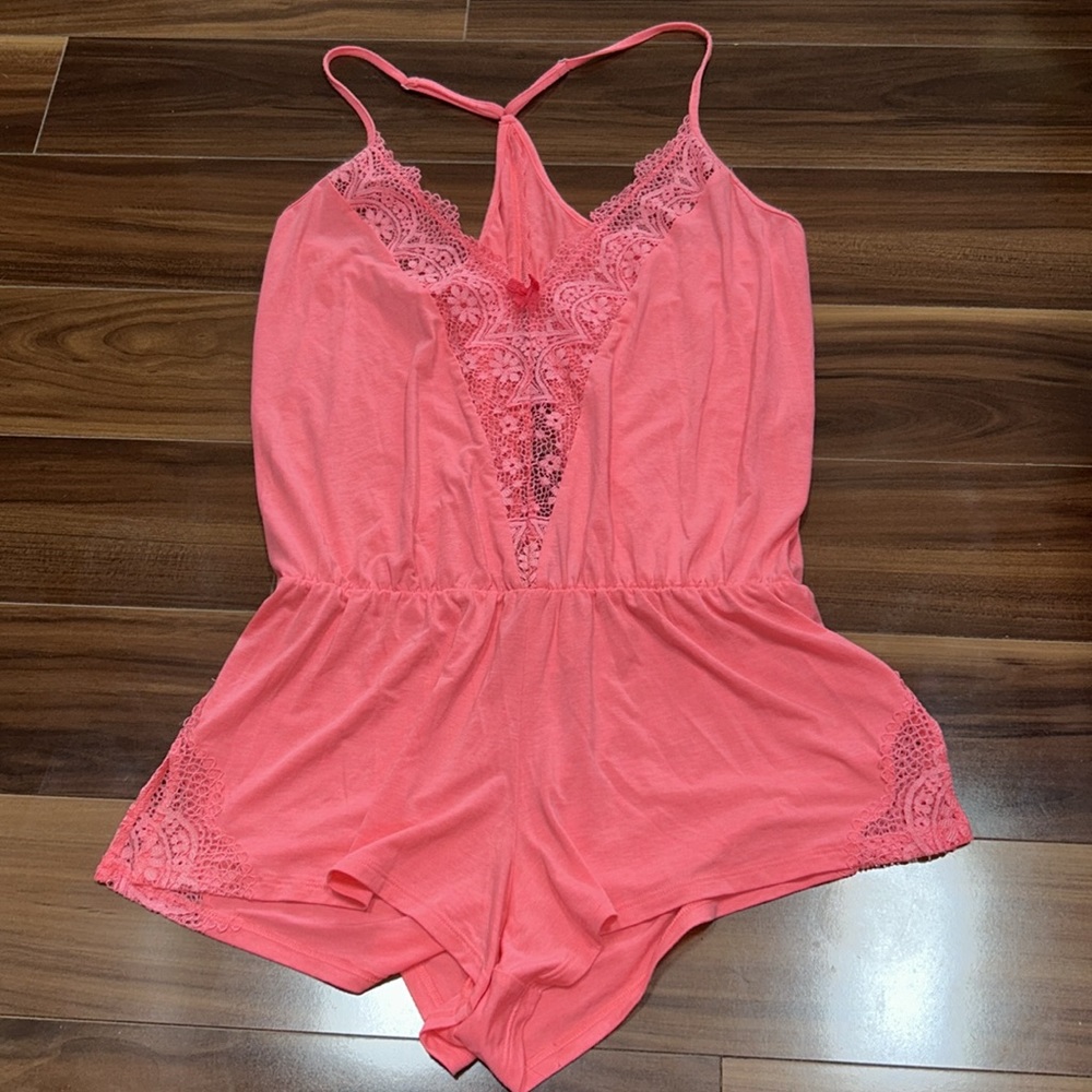 Medium Victoria’s Secret romper stretchy soft
lace